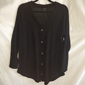 Torrid, 0, Black, Long-Sleeve, Shirt, Decorative Buttons